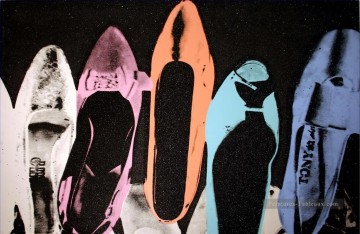 Zapatos negros Andy Warhol Pinturas al óleo